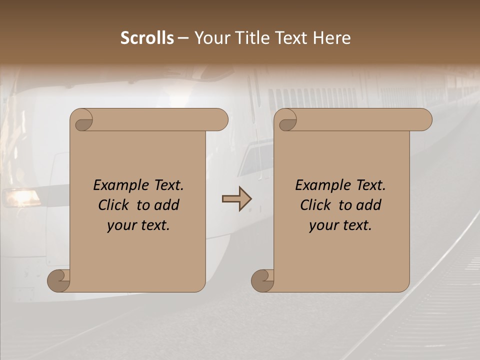 Train Kodama Fast PowerPoint Template