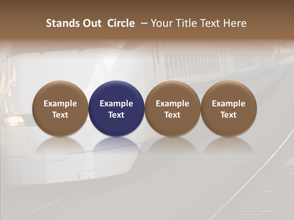 Train Kodama Fast PowerPoint Template