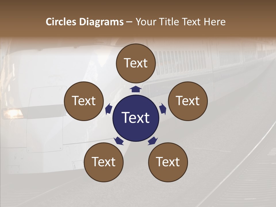 Train Kodama Fast PowerPoint Template