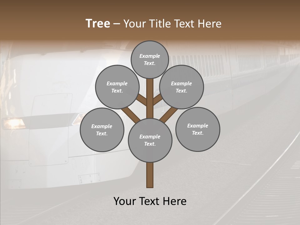 Train Kodama Fast PowerPoint Template