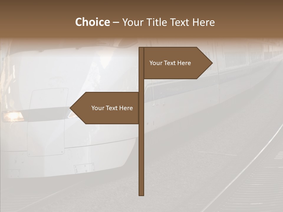 Train Kodama Fast PowerPoint Template