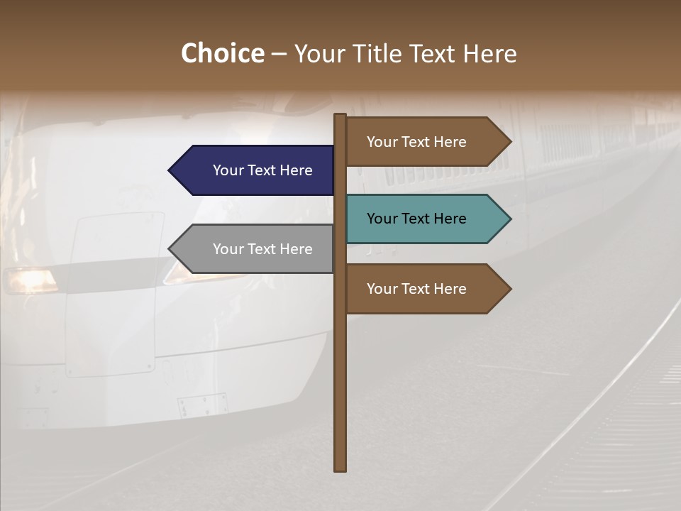 Train Kodama Fast PowerPoint Template
