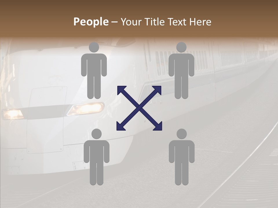 Train Kodama Fast PowerPoint Template