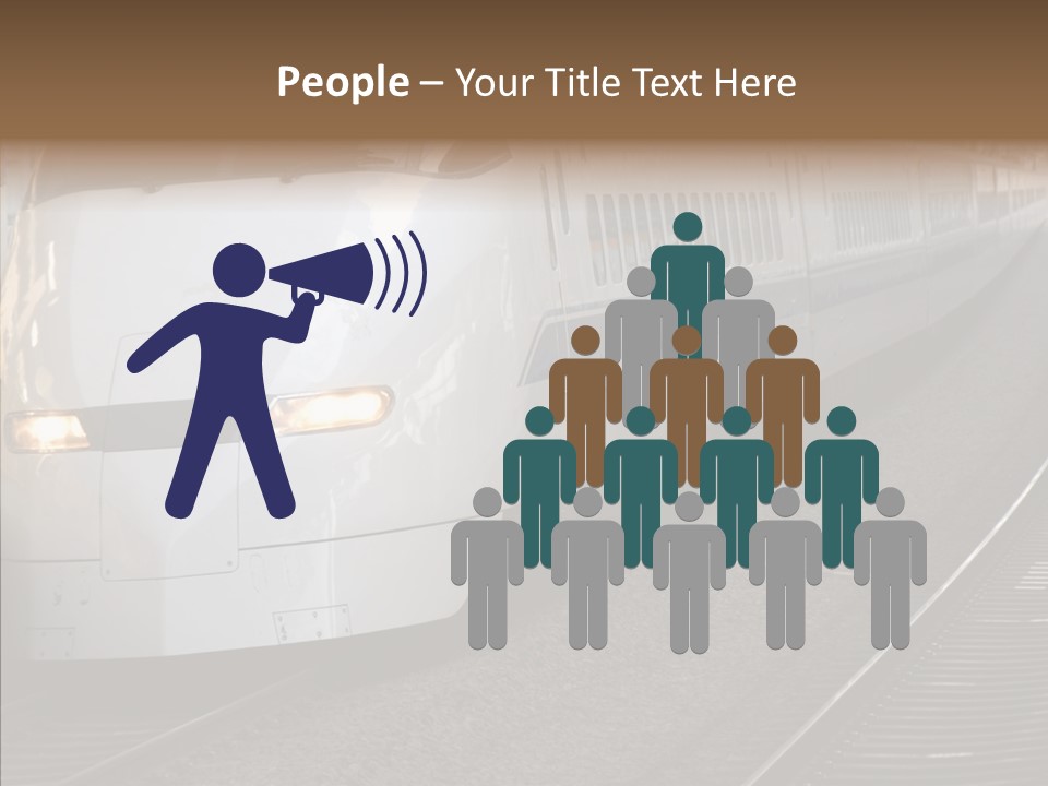 Train Kodama Fast PowerPoint Template