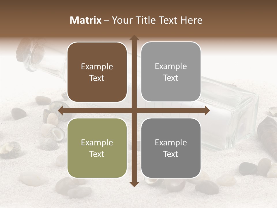 Shells Message Stones PowerPoint Template