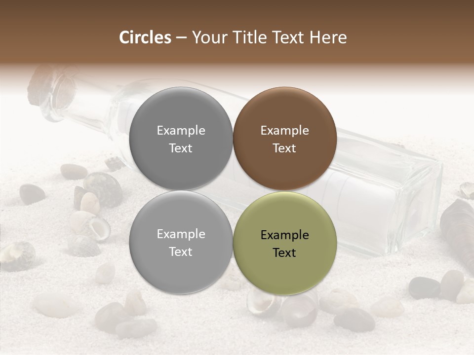 Shells Message Stones PowerPoint Template
