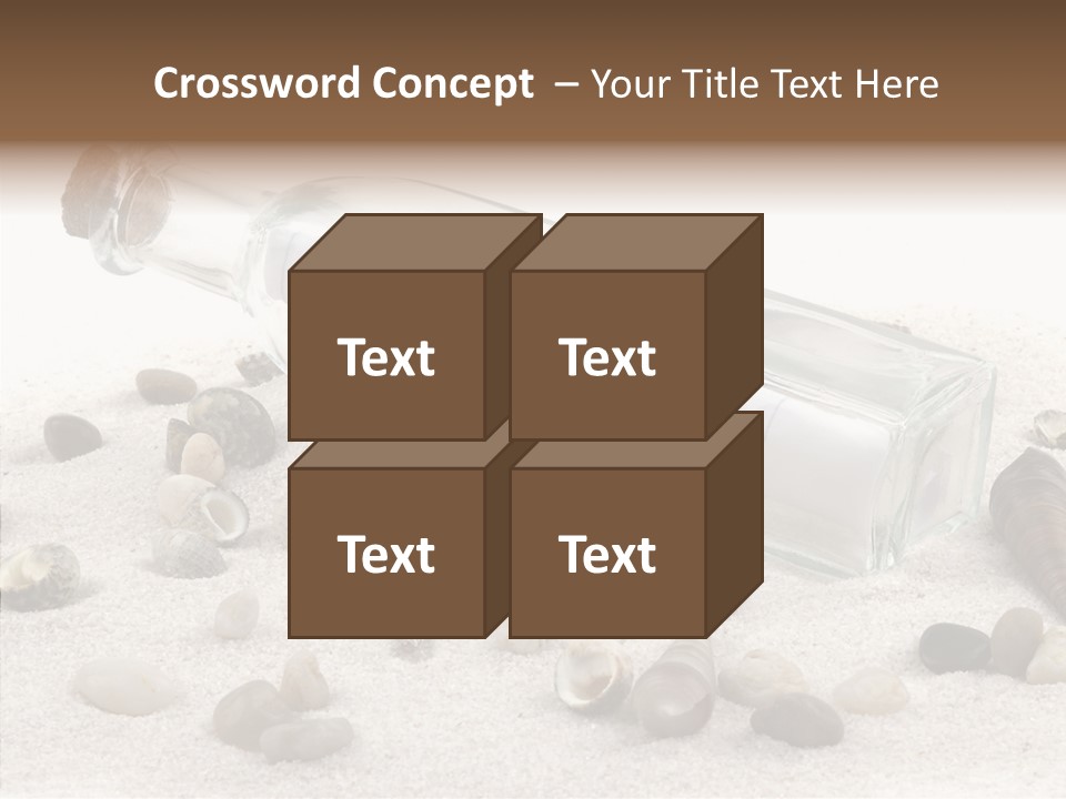 Shells Message Stones PowerPoint Template