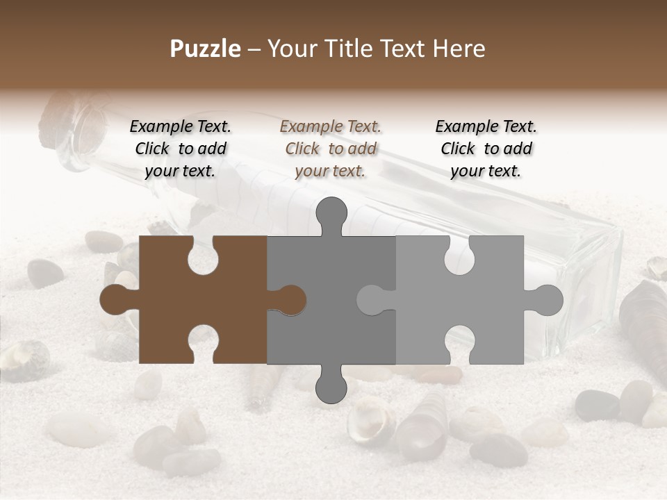 Shells Message Stones PowerPoint Template