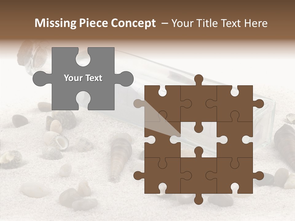 Shells Message Stones PowerPoint Template