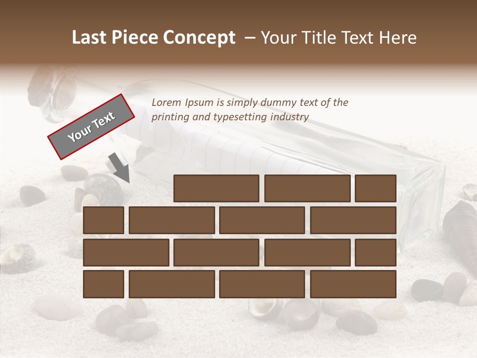 Shells Message Stones PowerPoint Template