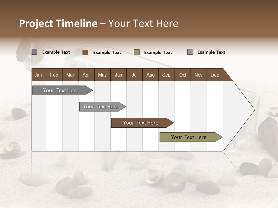 Shells Message Stones PowerPoint Template