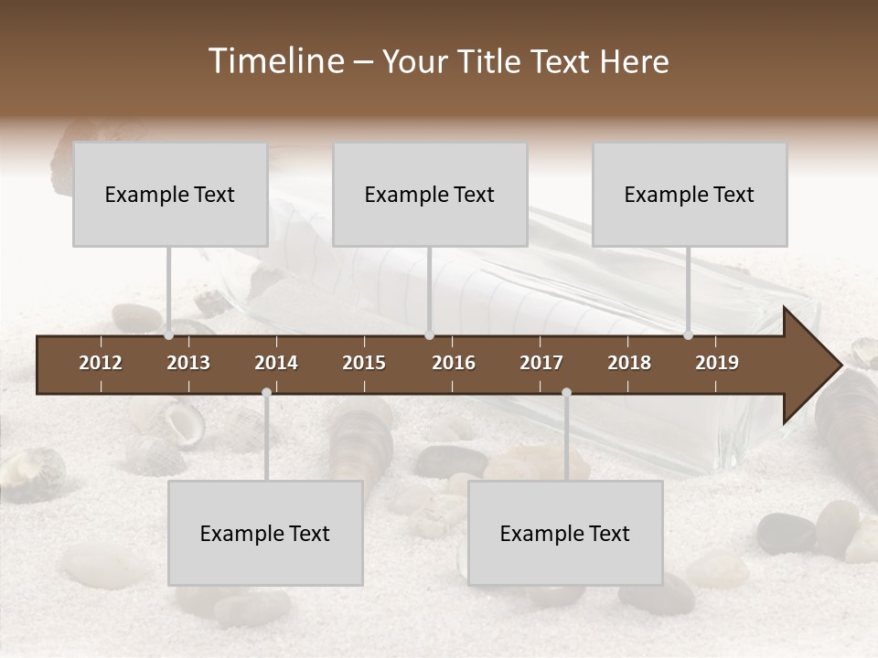 Shells Message Stones PowerPoint Template