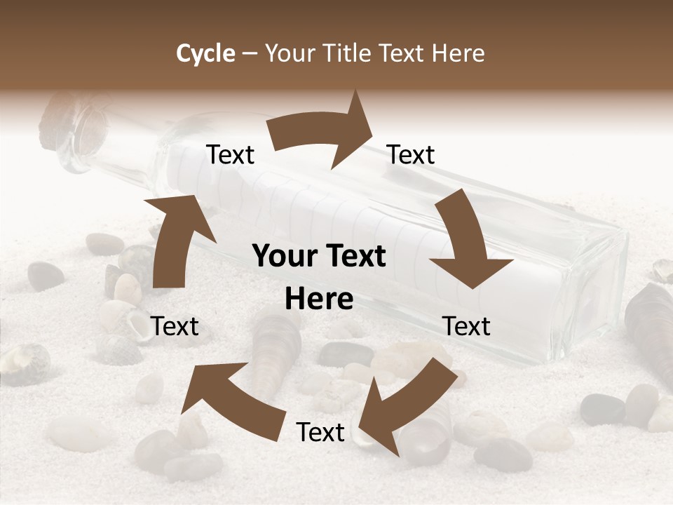 Shells Message Stones PowerPoint Template