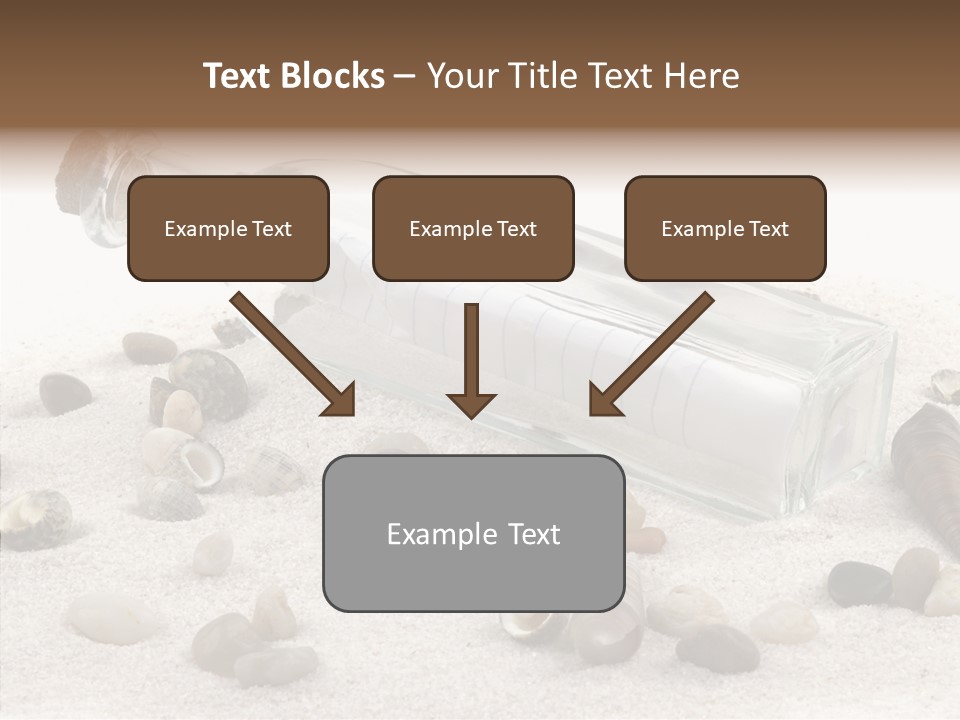 Shells Message Stones PowerPoint Template