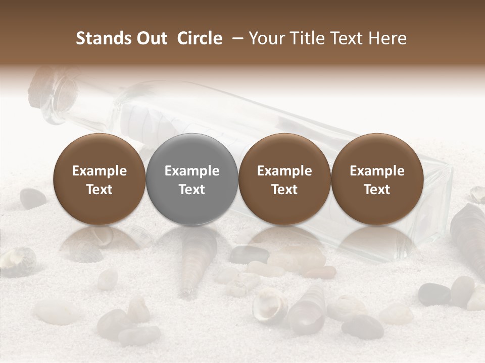 Shells Message Stones PowerPoint Template