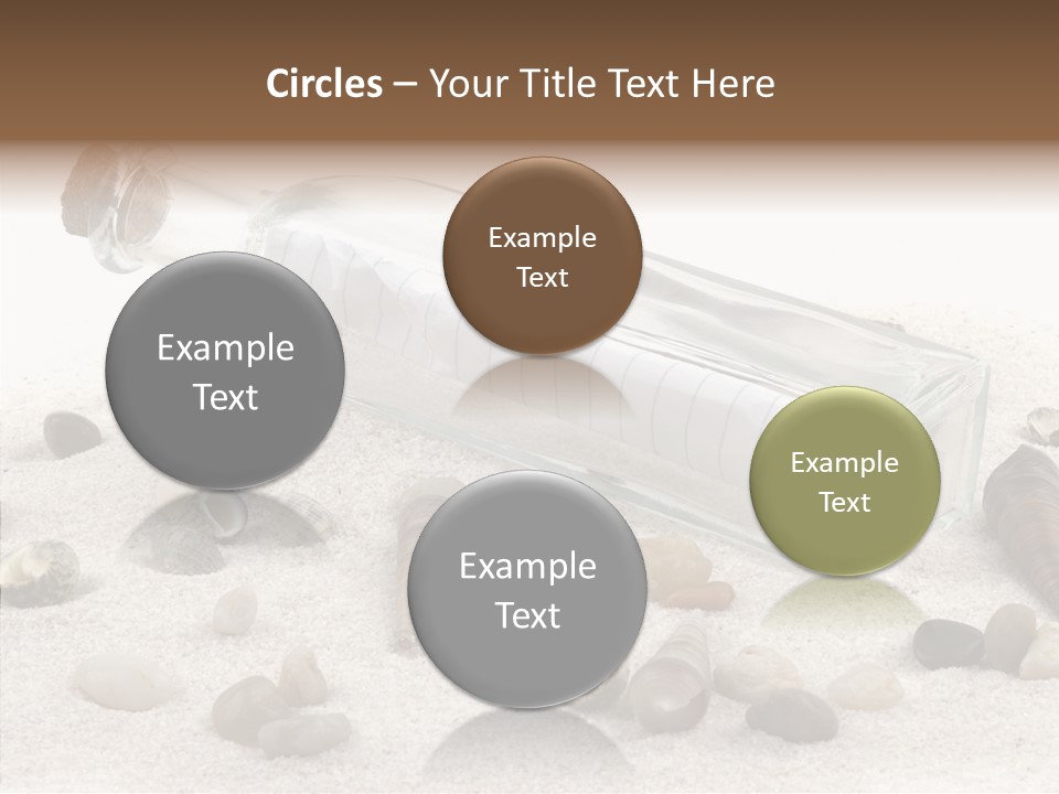 Shells Message Stones PowerPoint Template