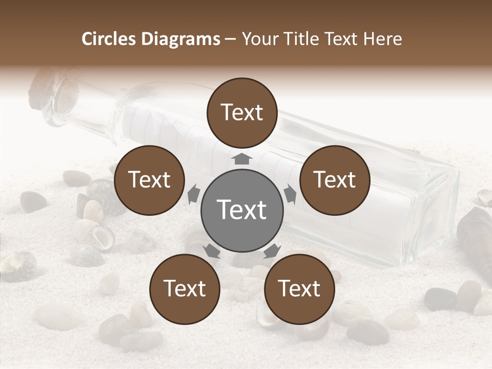 Shells Message Stones PowerPoint Template