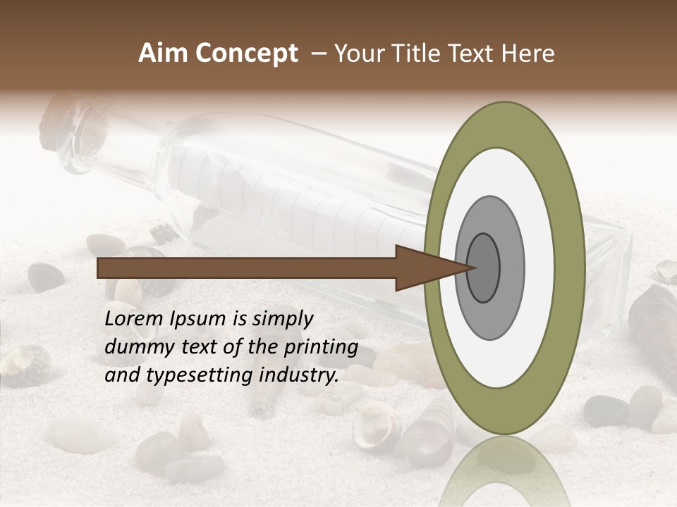 Shells Message Stones PowerPoint Template