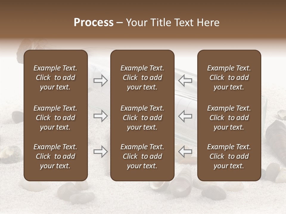 Shells Message Stones PowerPoint Template