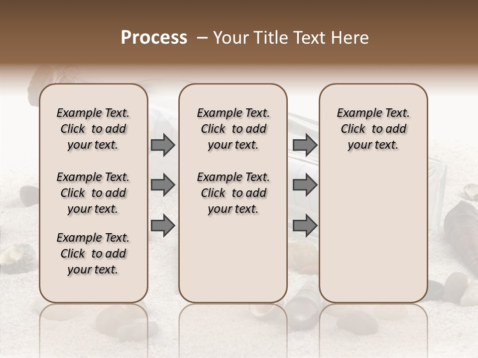 Shells Message Stones PowerPoint Template