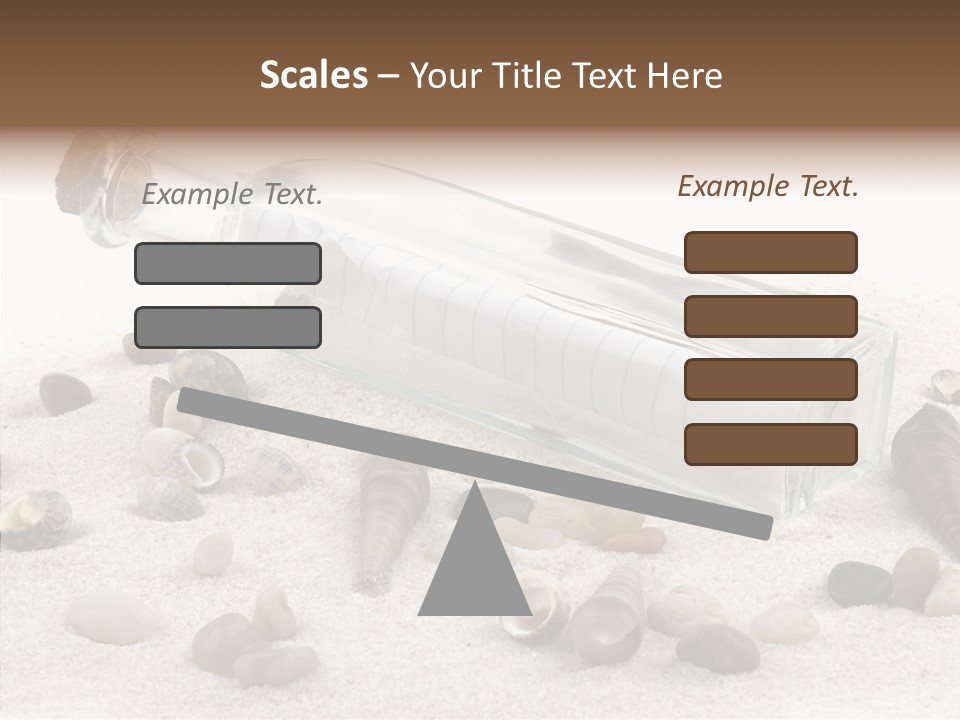 Shells Message Stones PowerPoint Template