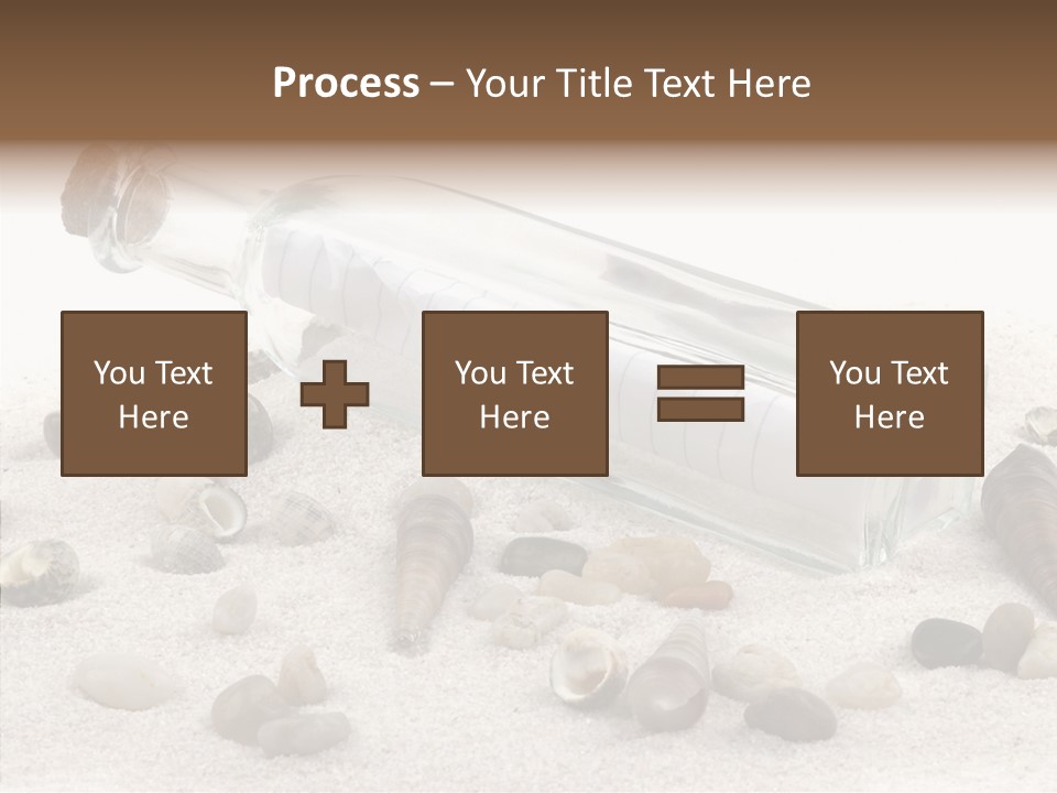 Shells Message Stones PowerPoint Template