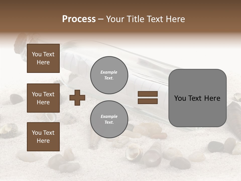 Shells Message Stones PowerPoint Template