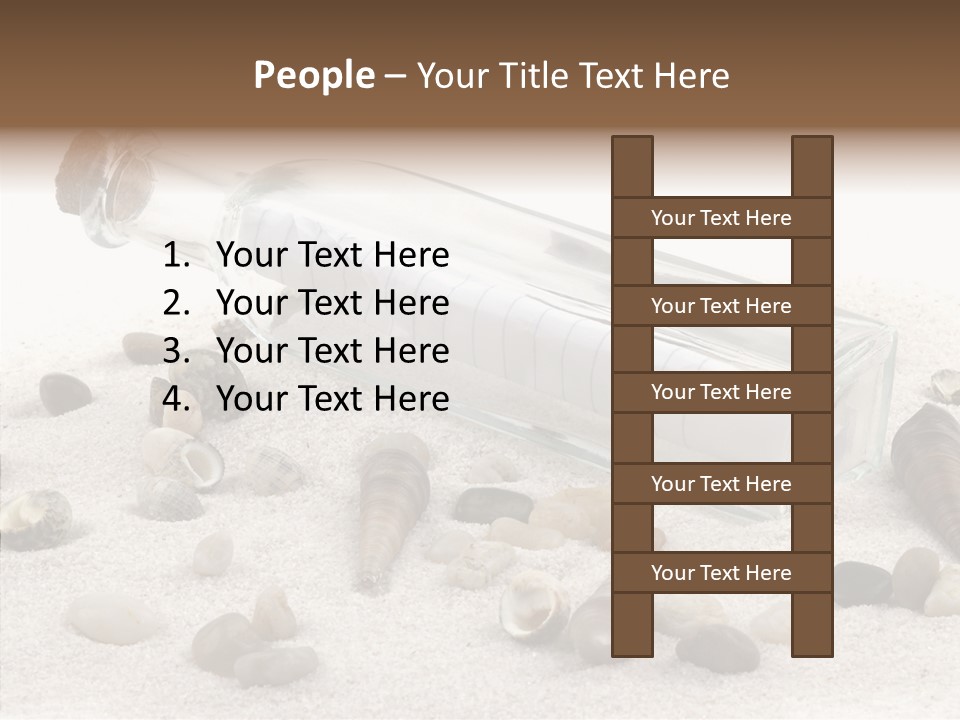 Shells Message Stones PowerPoint Template