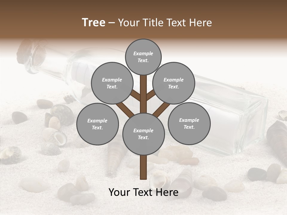 Shells Message Stones PowerPoint Template