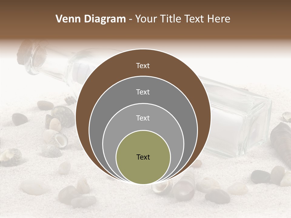 Shells Message Stones PowerPoint Template
