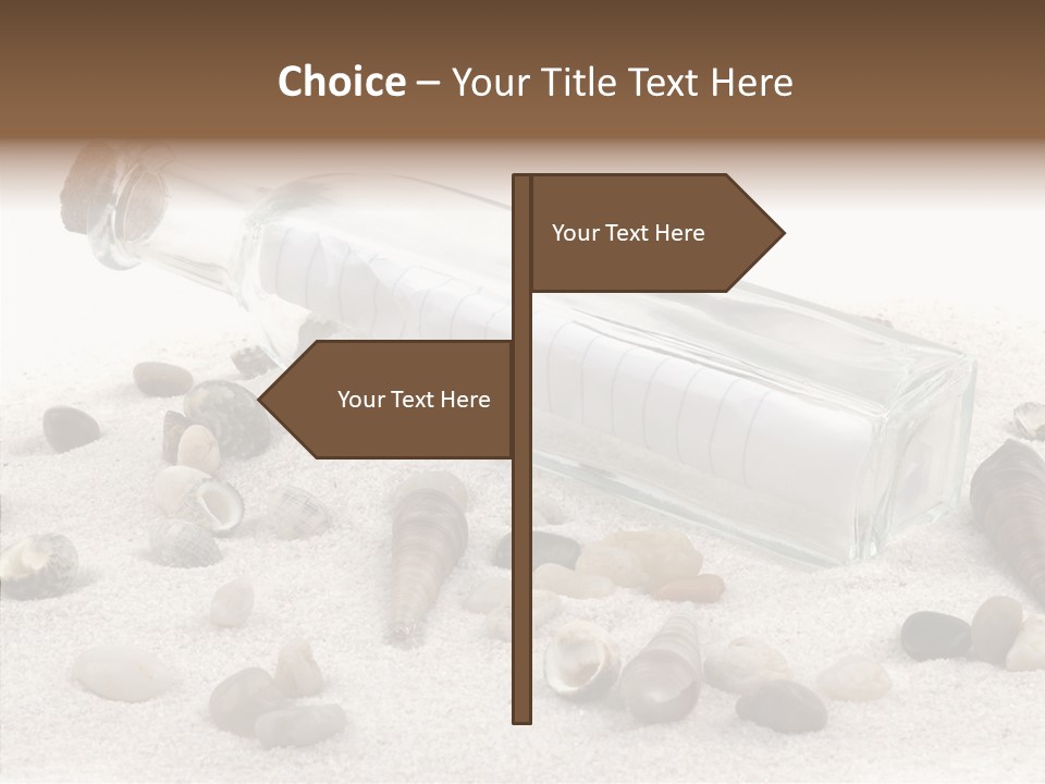 Shells Message Stones PowerPoint Template