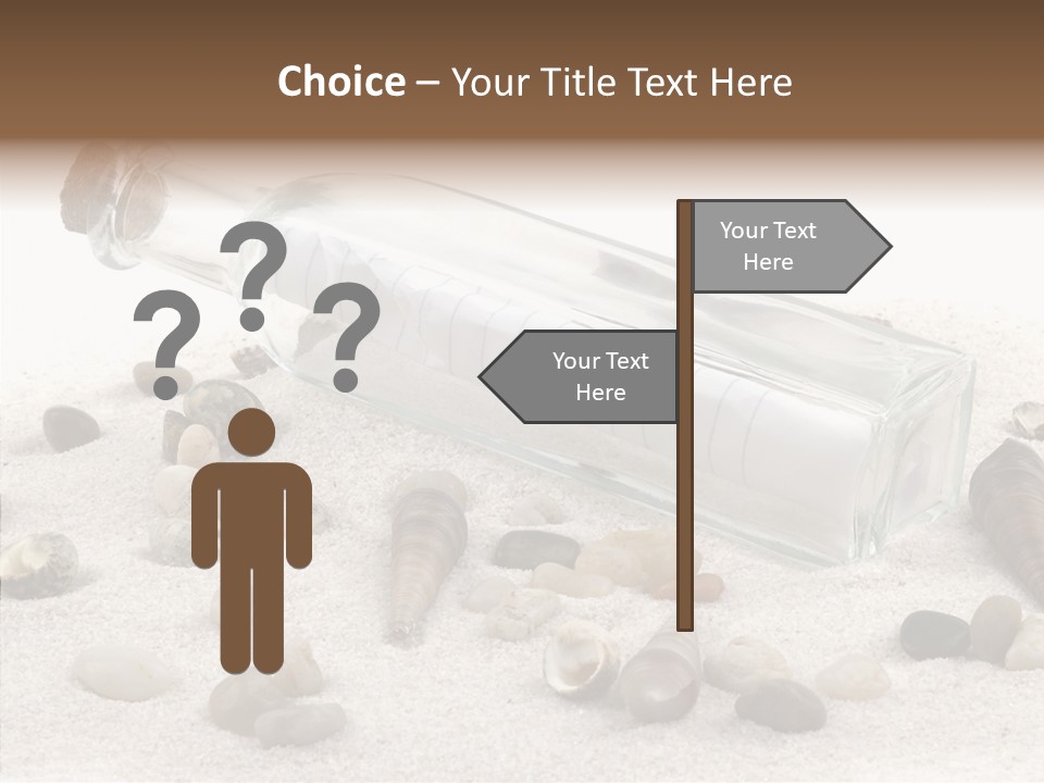 Shells Message Stones PowerPoint Template