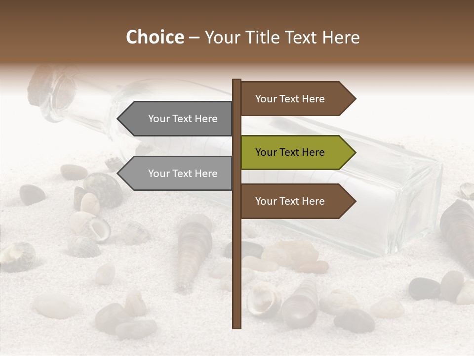 Shells Message Stones PowerPoint Template