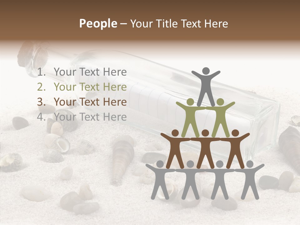 Shells Message Stones PowerPoint Template