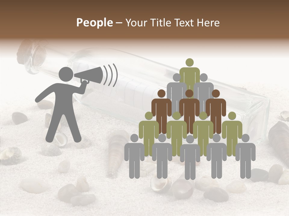 Shells Message Stones PowerPoint Template
