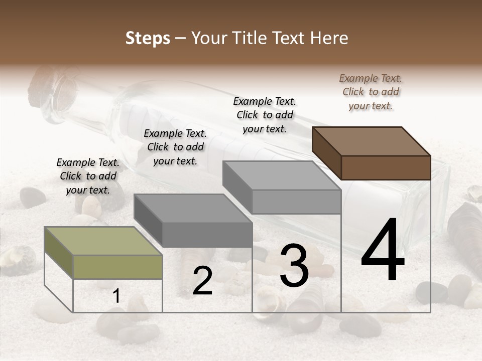 Shells Message Stones PowerPoint Template