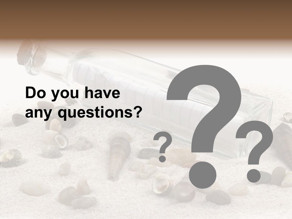 Shells Message Stones PowerPoint Template