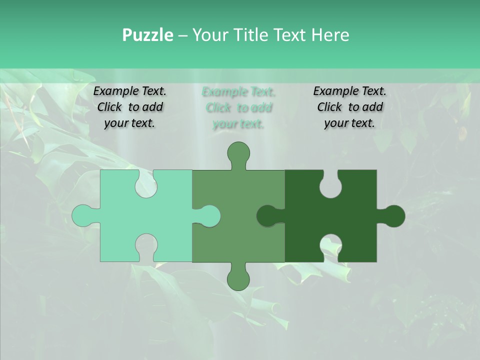 Leaf Spray Rain PowerPoint Template