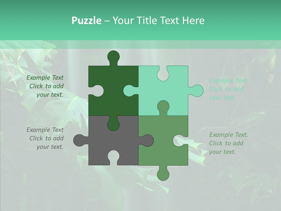 Leaf Spray Rain PowerPoint Template