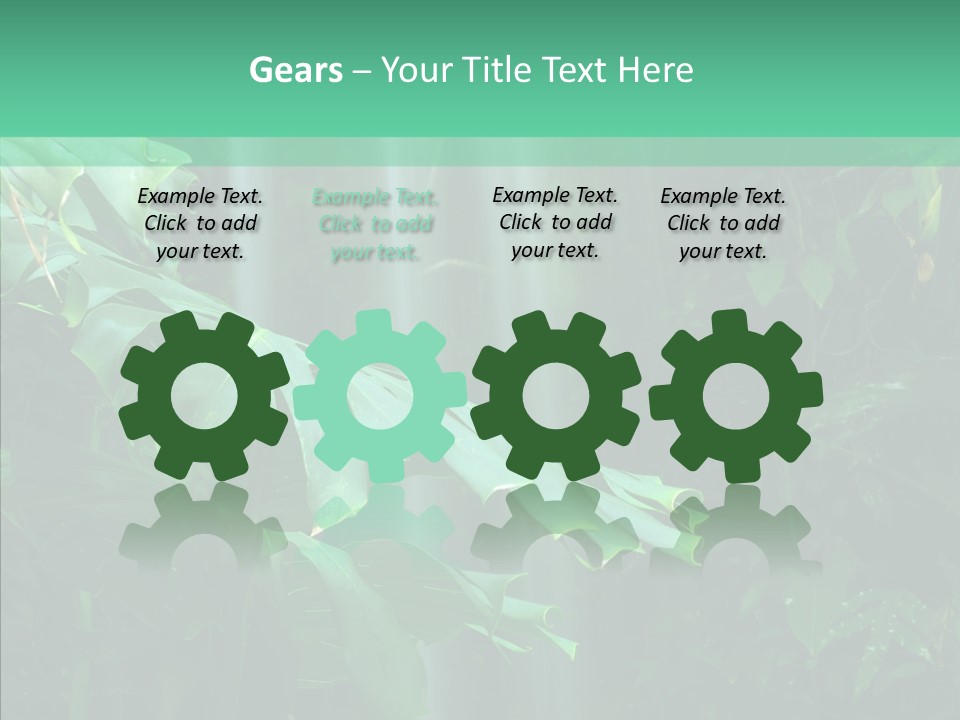 Leaf Spray Rain PowerPoint Template