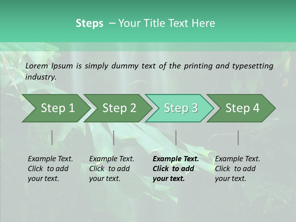 Leaf Spray Rain PowerPoint Template