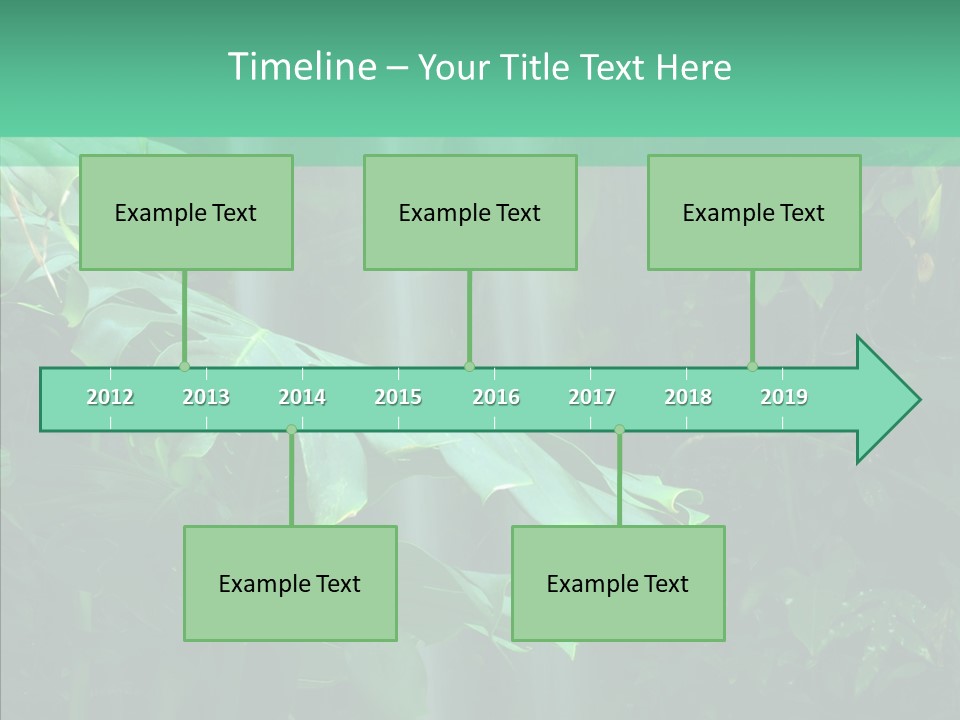 Leaf Spray Rain PowerPoint Template
