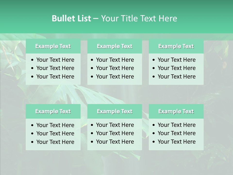 Leaf Spray Rain PowerPoint Template