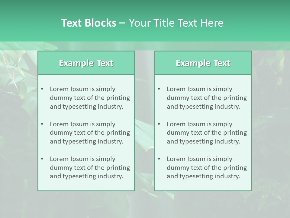 Leaf Spray Rain PowerPoint Template