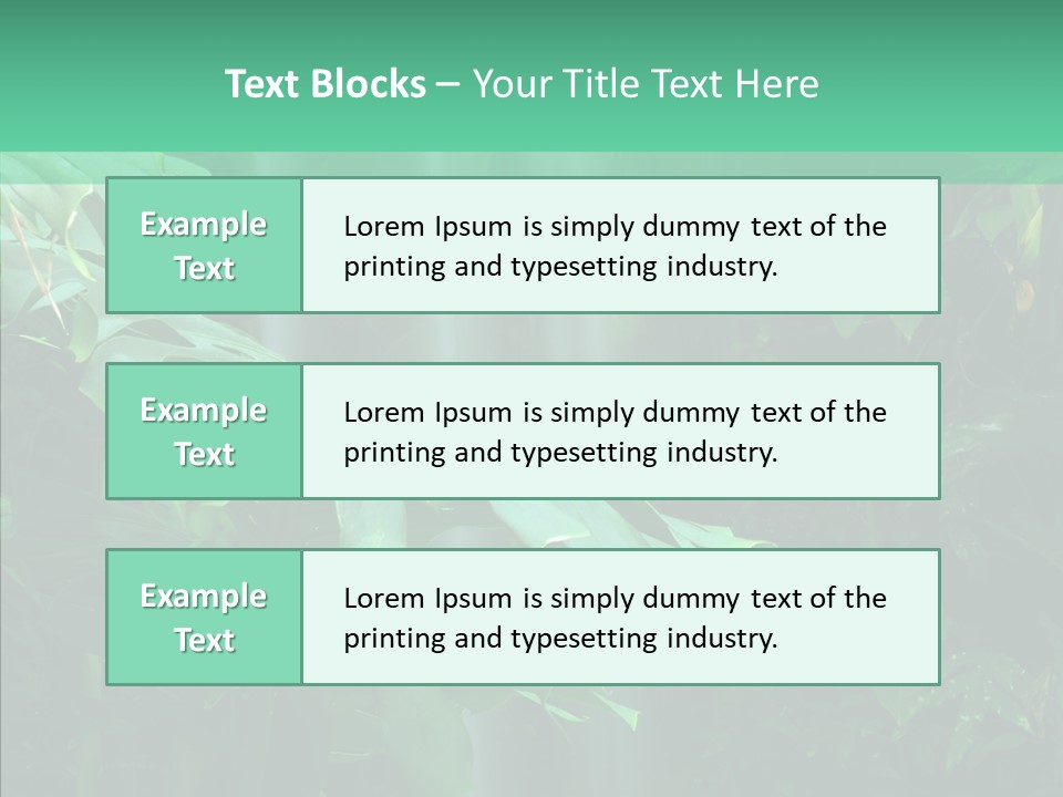 Leaf Spray Rain PowerPoint Template