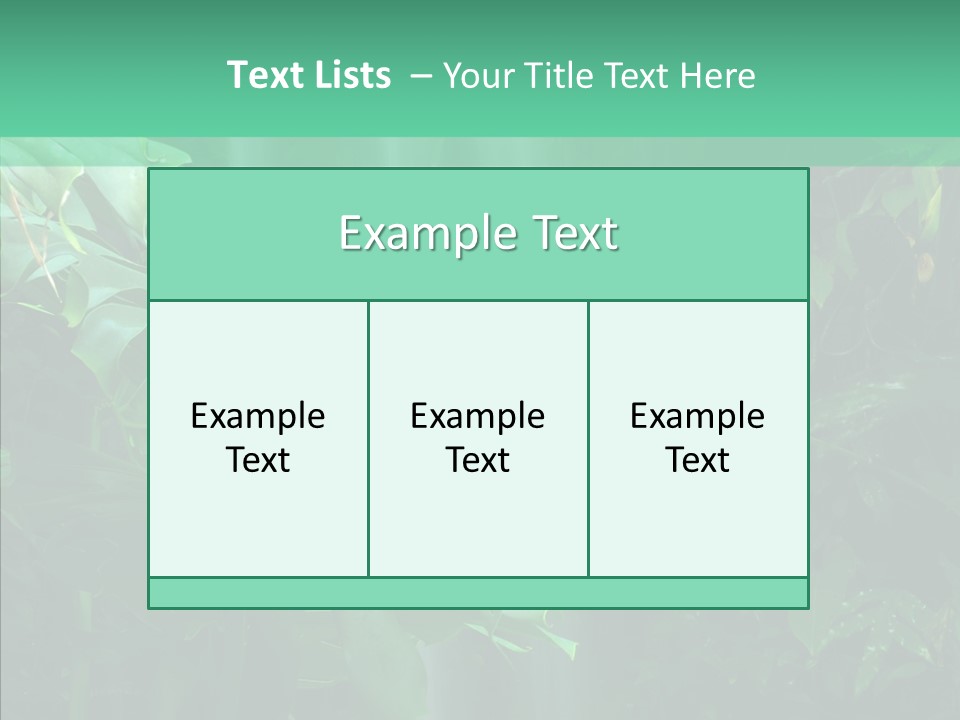 Leaf Spray Rain PowerPoint Template
