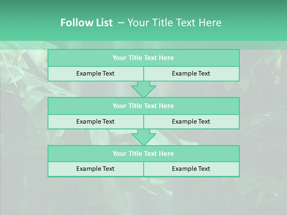 Leaf Spray Rain PowerPoint Template