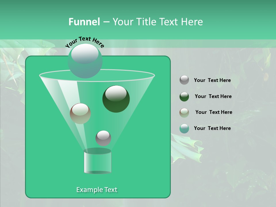 Leaf Spray Rain PowerPoint Template