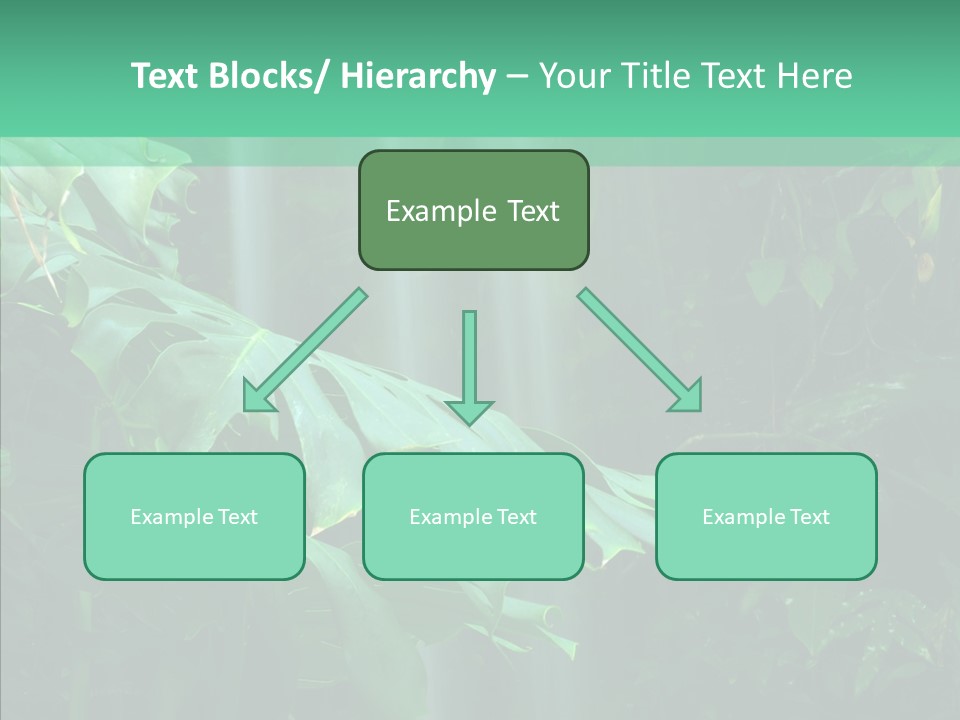 Leaf Spray Rain PowerPoint Template