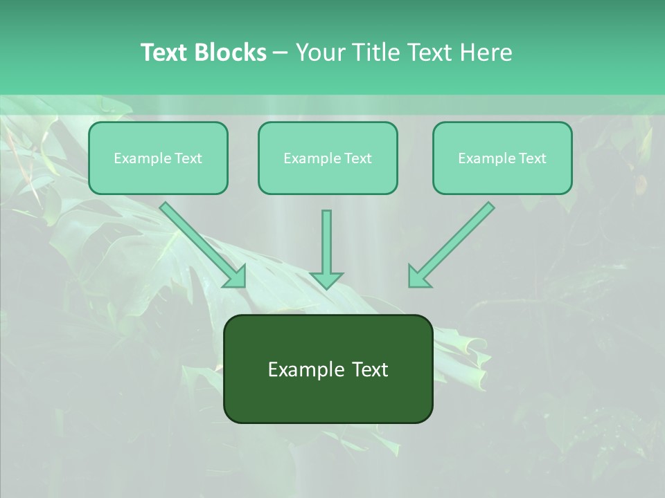Leaf Spray Rain PowerPoint Template